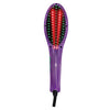 Luxury 5500 Hair Straightening Brush Heated Ceramic Straightener Comb - Purple