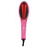 Luxury 5500 Hair Straightening Brush Heated Ceramic Straightener Comb - Pink