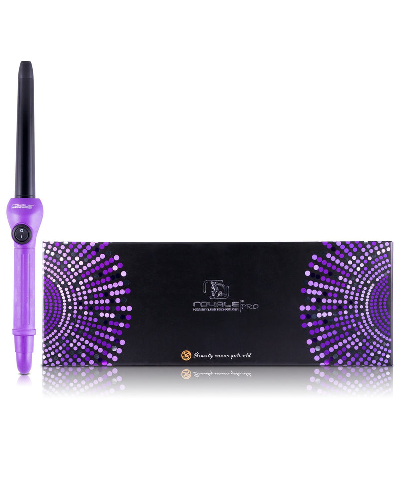 Grande 25 18MM Tourmaline Cool Tip Curling Wand Purple Royale