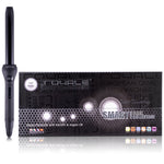Grande 25/18MM Tourmaline Cool Tip Curling Wand - Black