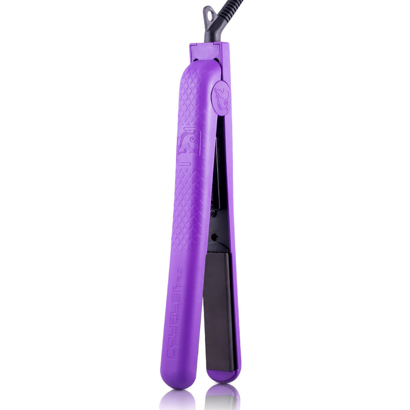 Classic 100% Ceramic Tourmaline Plates Soft Touch Hair Straightener - Purple