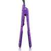 Classic Print 100% Ceramic Tourmaline Plates Soft Touch Hair Straightener - Purple Zebra