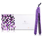 Classic Print 100% Ceramic Tourmaline Plates Soft Touch Hair Straightener - Purple Zebra