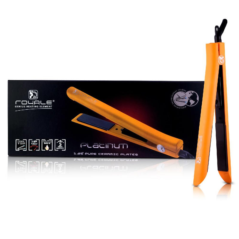 Platinum Genius Heating Element Hair Straightener with 100 Ceramic Pl Royale Beauty Pro