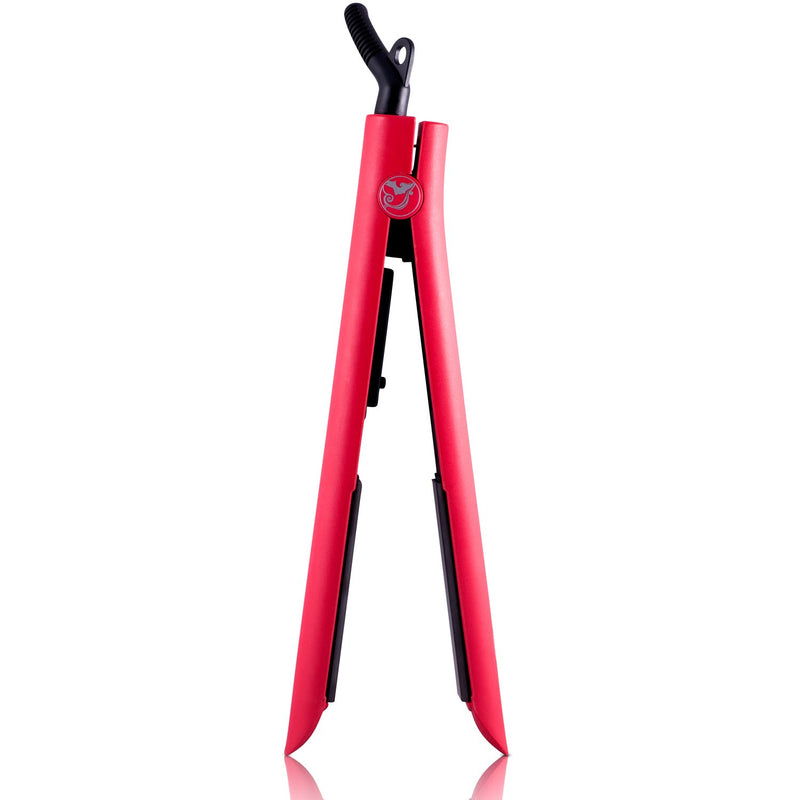 Platinum Genius Heating Element Hair Straightener with 100 Ceramic Plates Red Scarlet